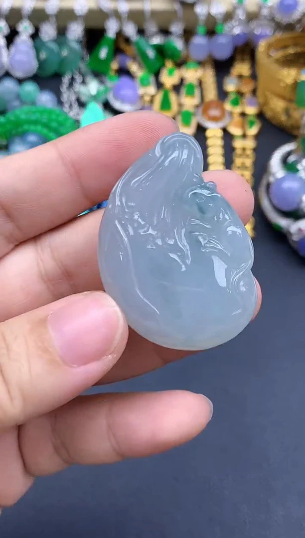 颈饰未镶嵌翡翠364-中国好珍宝