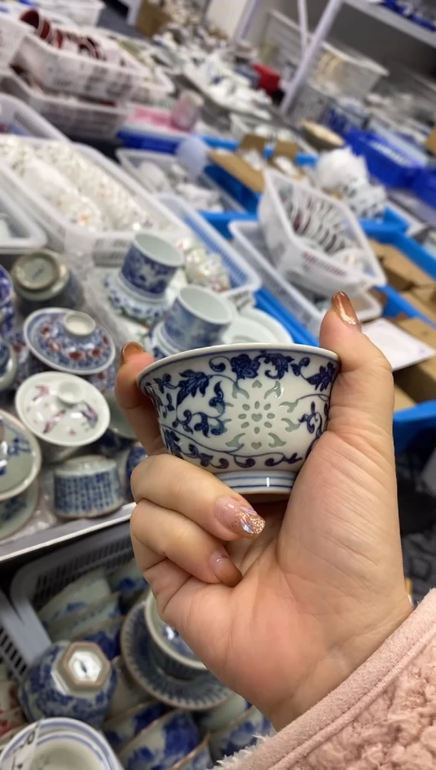 杯景德陶瓷茶具容量约60