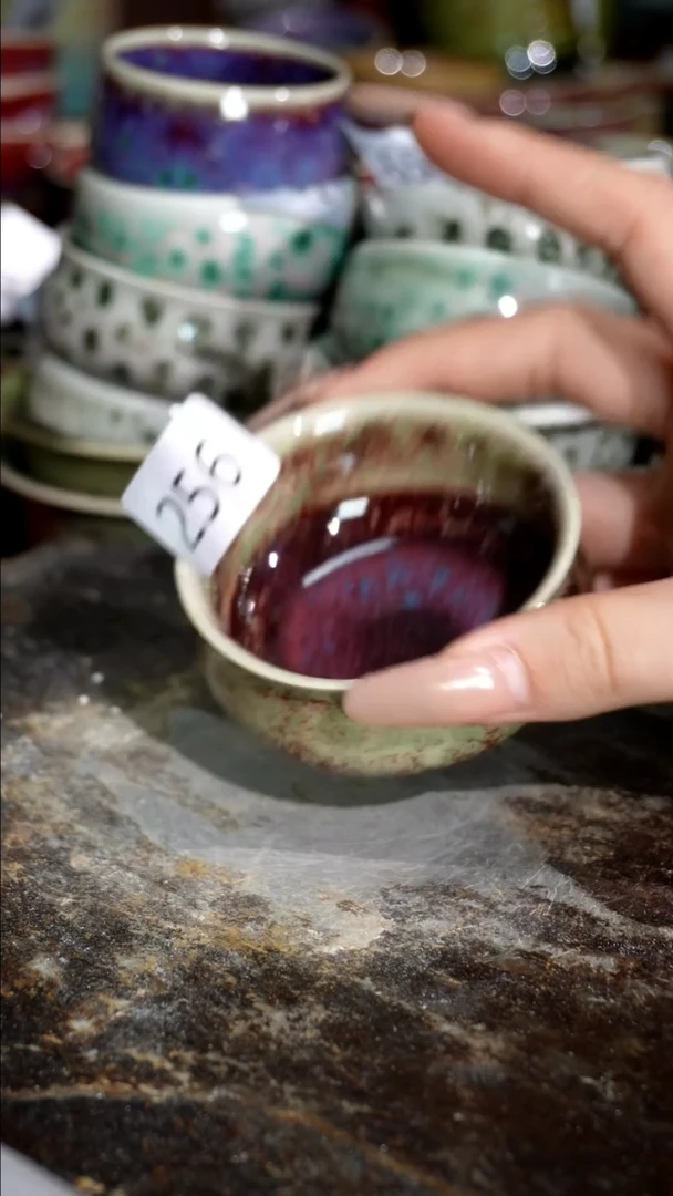 摆件精品窑变钧瓷茶器
