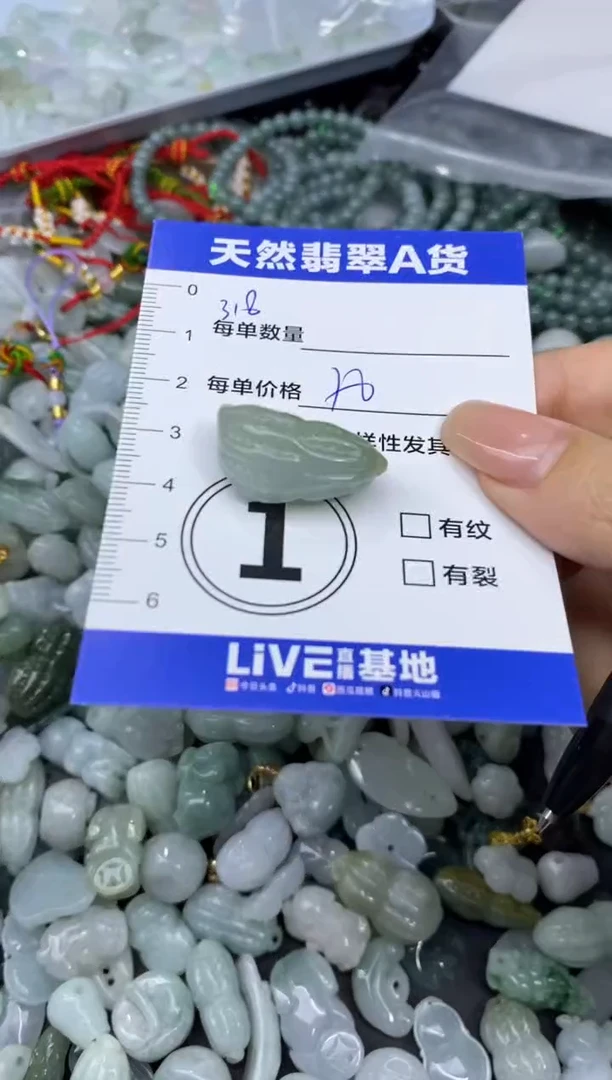 颈饰未镶嵌翡翠天然翡翠A货批量多样性发一件