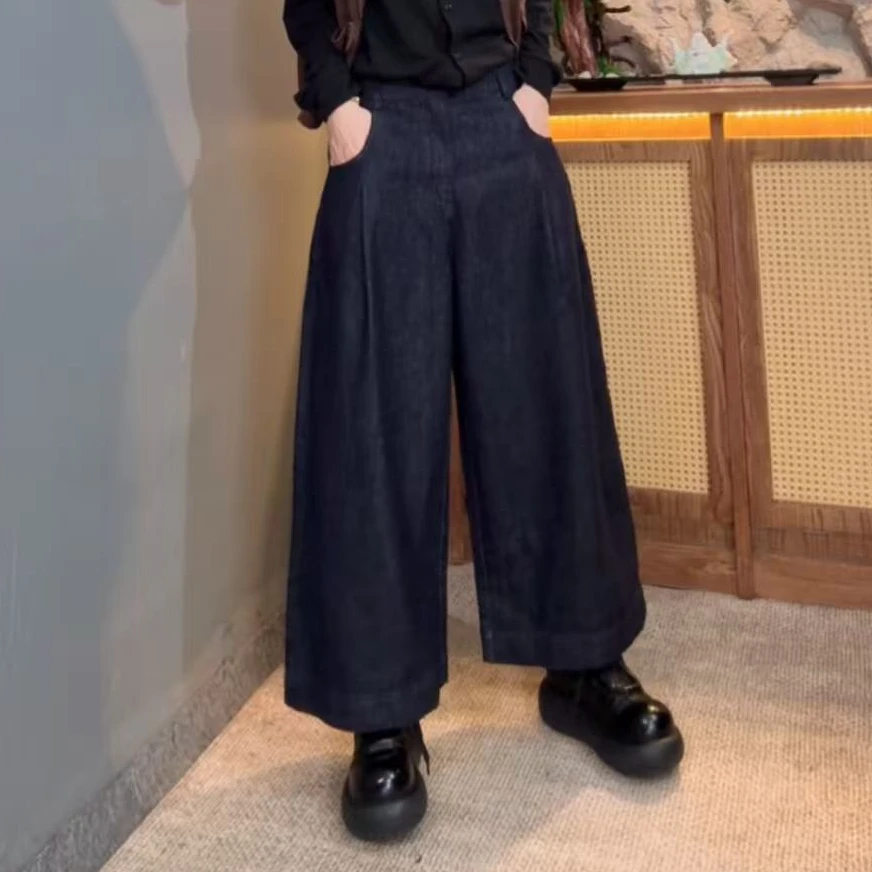 2025秋季炸街女装流光风百搭通勤休闲牛仔裤