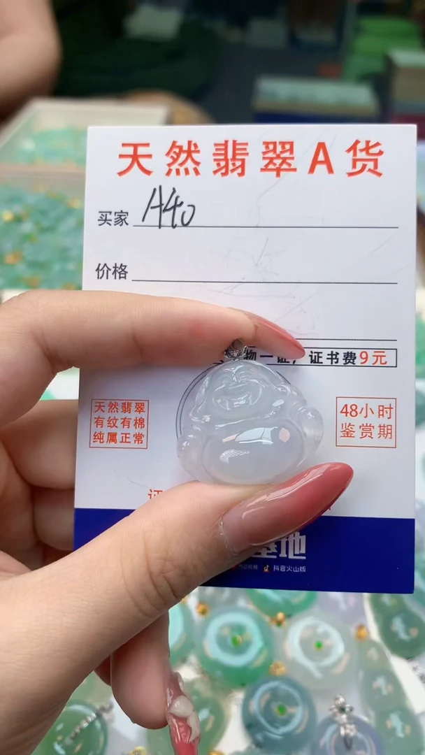 颈饰未镶嵌翡翠天然A货翡翠挂件