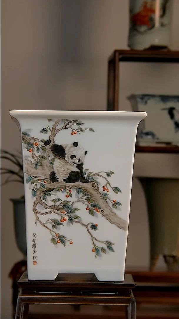 景德镇手工陶瓷花盆