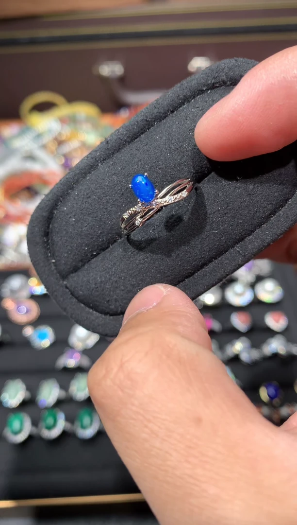 未镶嵌欧泊戒指F75【多样性发其一】