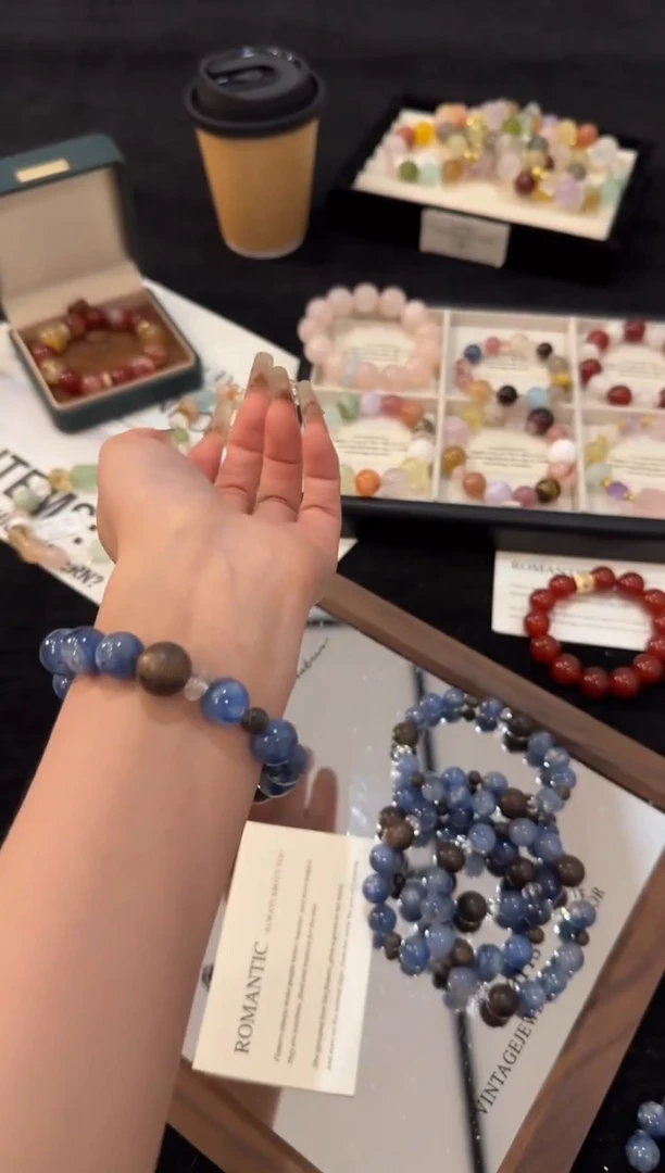 合金手链水晶青花瓷x2798