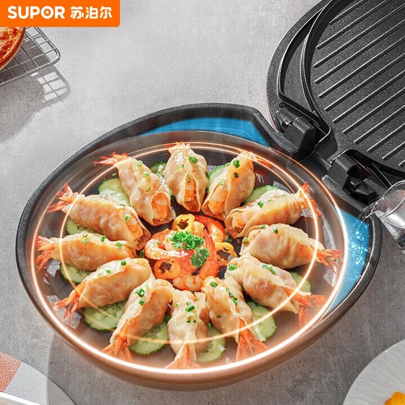 SUPOR/苏泊尔电饼铛家用双面煎烤机薄饼机烙饼锅非电煮锅空气炸锅
