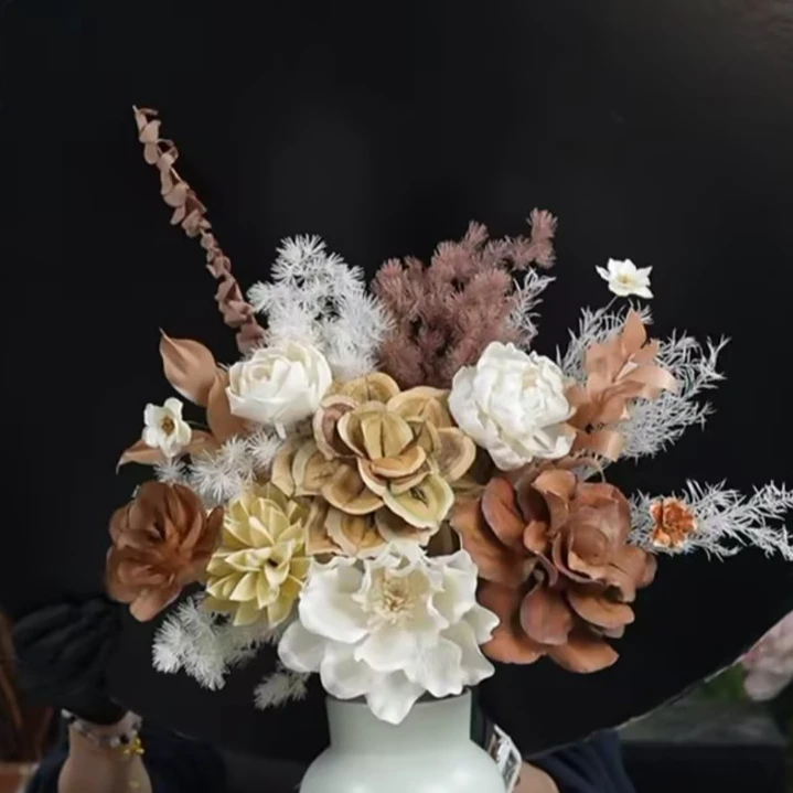 直播间宠粉福利【茹白】通草花干花永生花不含瓶只有花材包邮