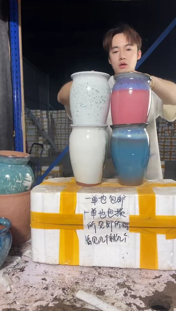 紫砂花盆紫砂花盆宜兴紫砂粗陶花盆13*20