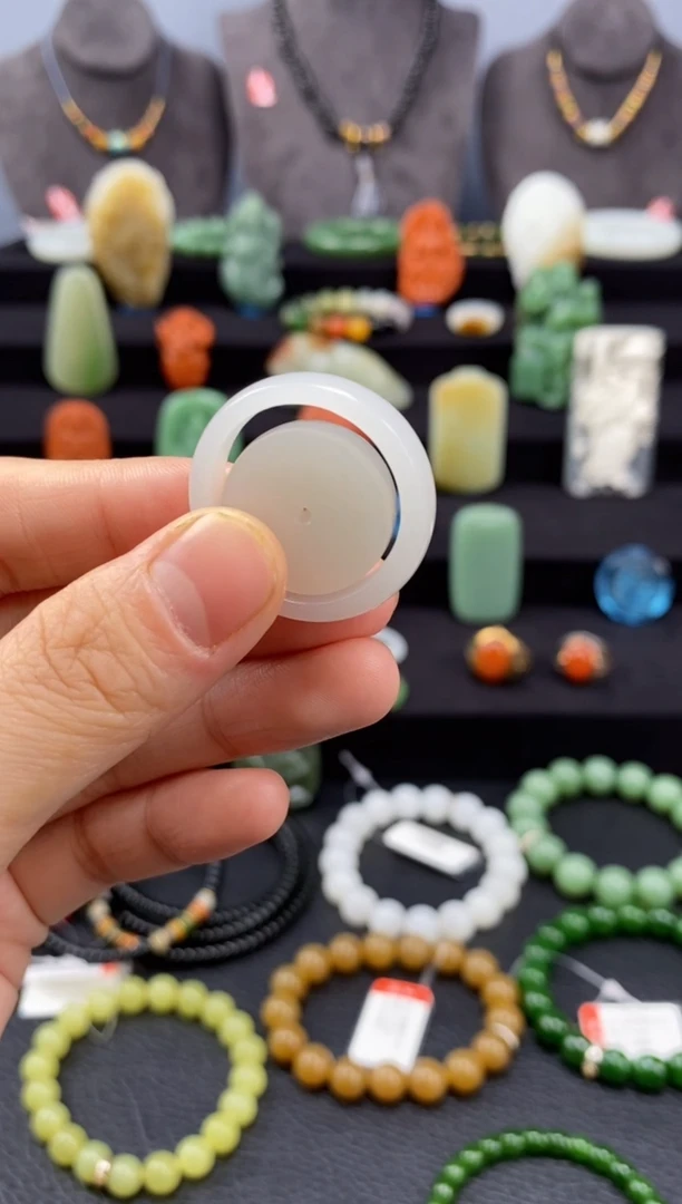 【闪购商品】和田玉-未镶嵌白玉戒圈