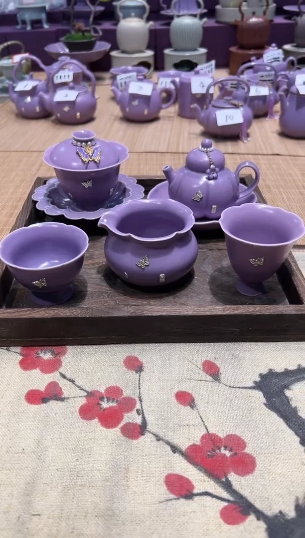 瓷片陶锯钉正品茶具 假一罚十【带托盘 滴溜】