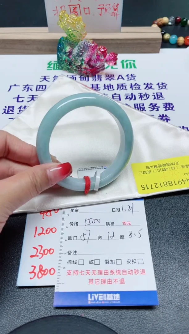 【闪购商品】翡翠手镯未镶嵌57/12715