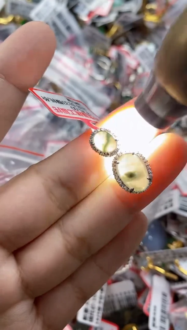 翡翠戒指银S925镶嵌222222  3