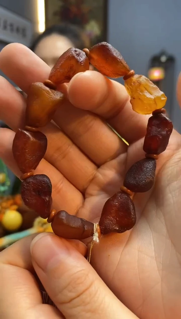 手链琥珀未镶嵌手串