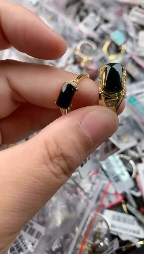 银S925镶嵌戒指翡翠333    3