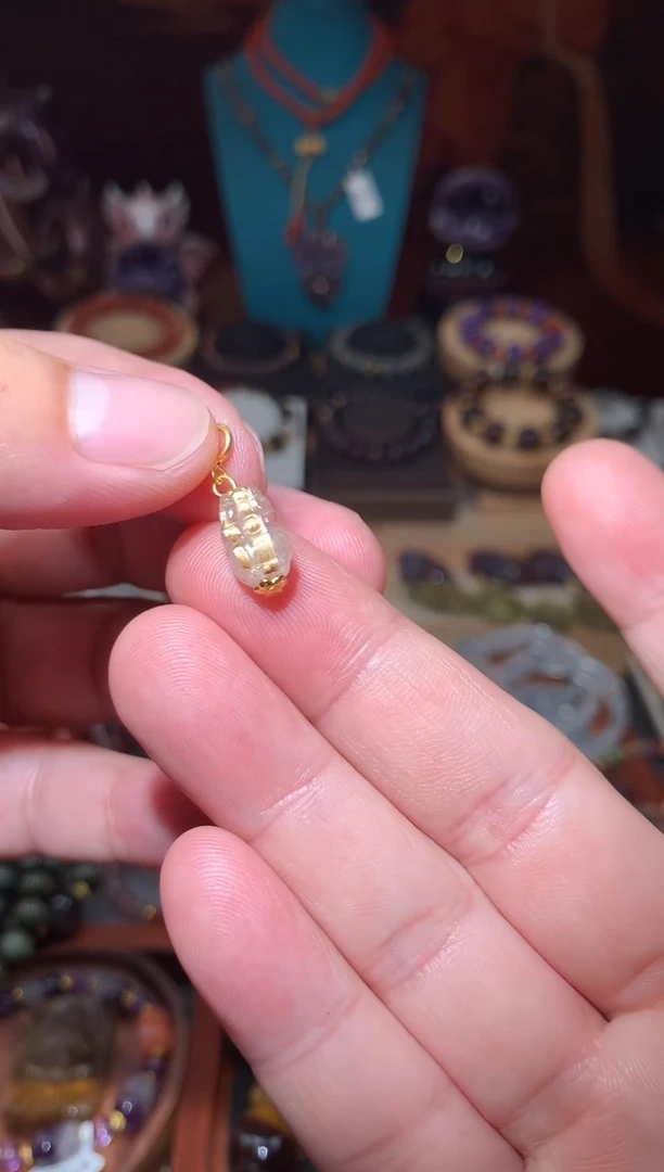 水晶珠宝半成品银S925镶嵌钛板晶貔貅提溜，多样性发一个