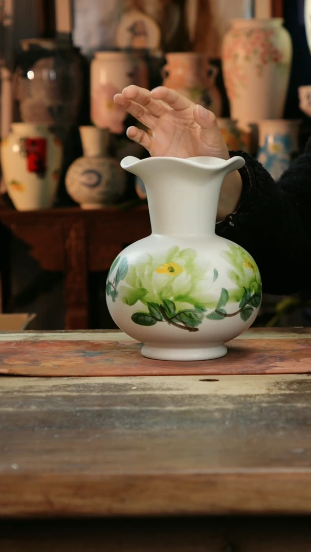 【闪购商品】瓷片景德镇纯手工釉下彩精品花瓶