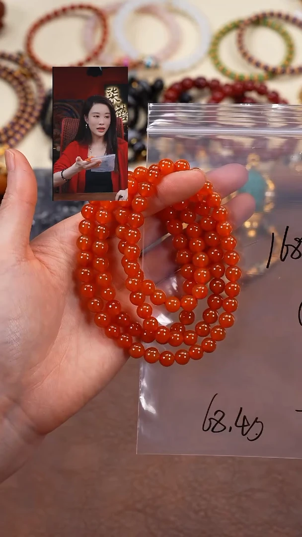 未镶嵌手串南红玛瑙小***浅柒禧文玩回血好物