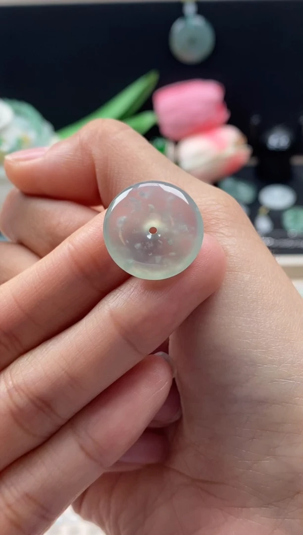 【闪购商品】翡翠颈饰未镶嵌翡翠冰种平安扣