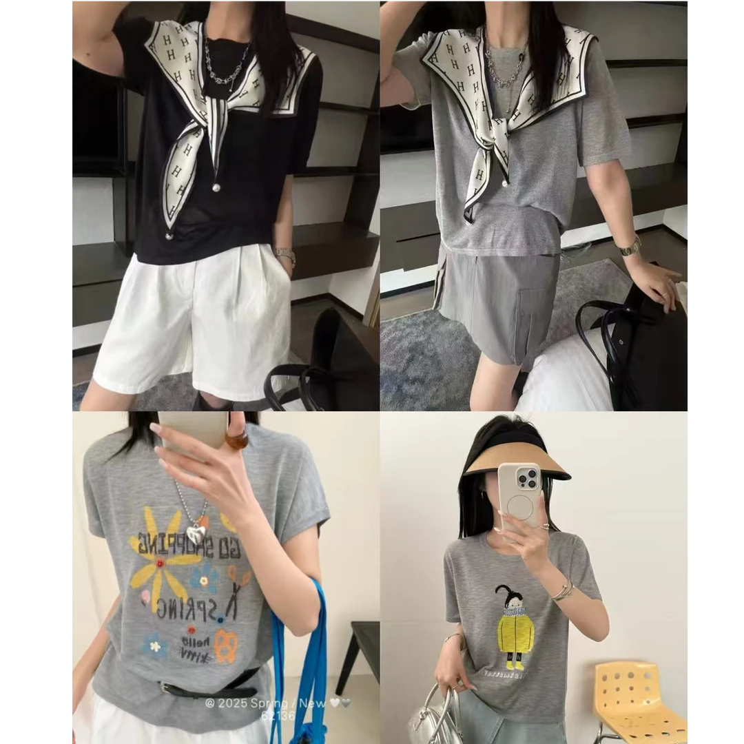 【集合链接】2025夏季新款文艺宽松韩版休闲百搭针织衫毛衣上衣女