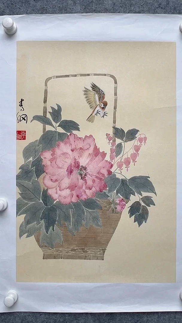 国画李纲-2.7平尺-花鸟国画
