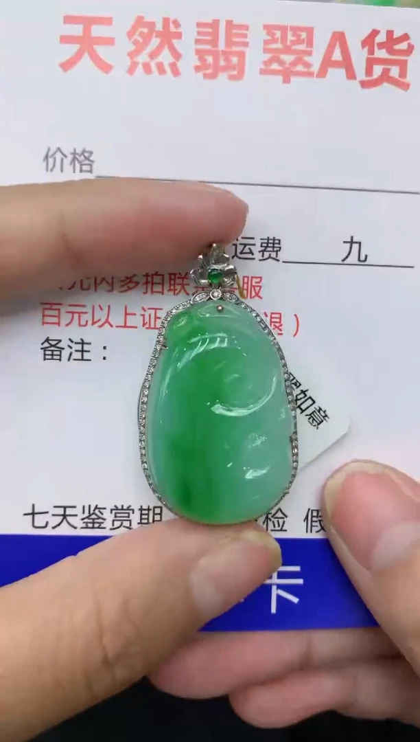 【闪购商品】翡翠颈饰18K金镶嵌111111111