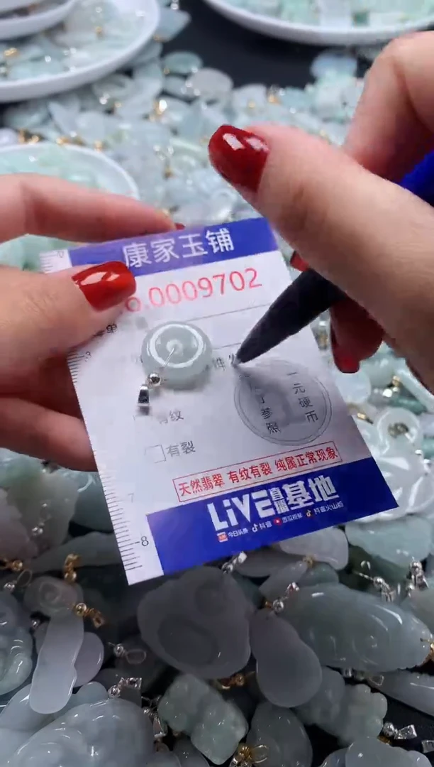 翡翠未镶嵌吊坠(不含链)9702