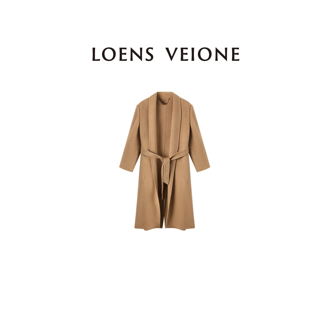 LOENS VEIONE/罗拉100%骆驼绒大衣24CVDK0044Y