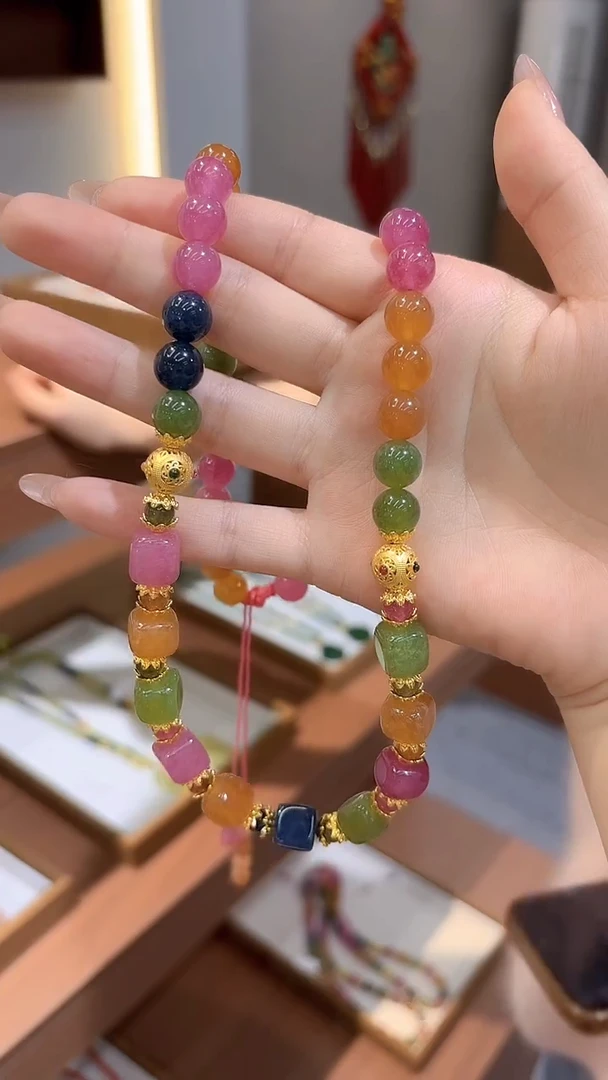 颈饰14K金镶嵌碧玺DIY款M803