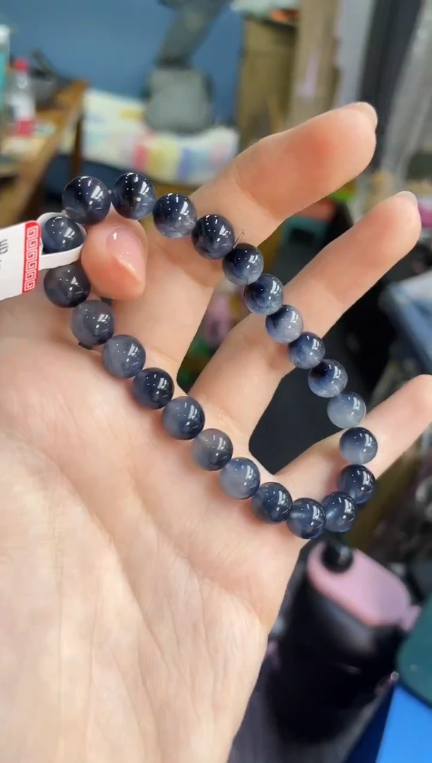 未镶嵌手链水晶8±/x-372【蓝兔毛