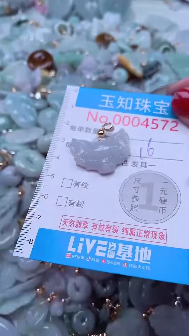 吊坠(不含链)未镶嵌翡翠4572