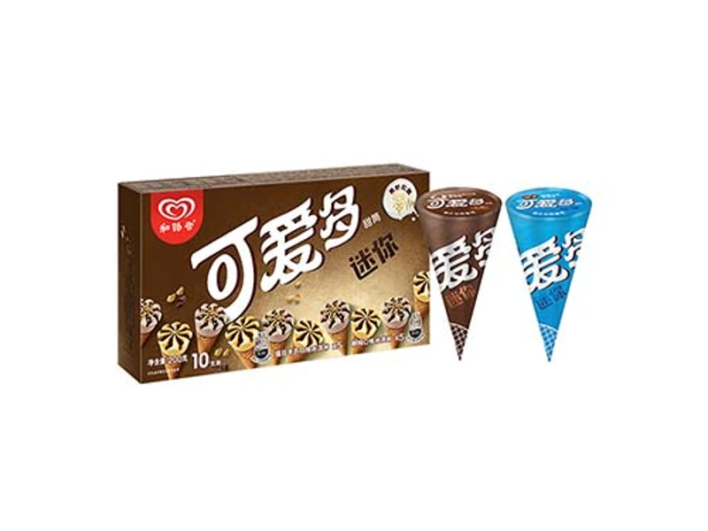 和路雪迷你可爱多冰淇淋 提拉米苏&amp;朗姆口味20g*10/盒