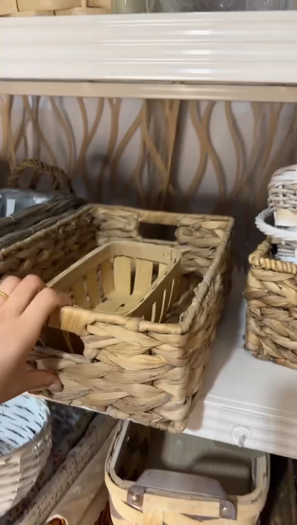 幸***子微瑕捡漏 葫芦草长方形收纳