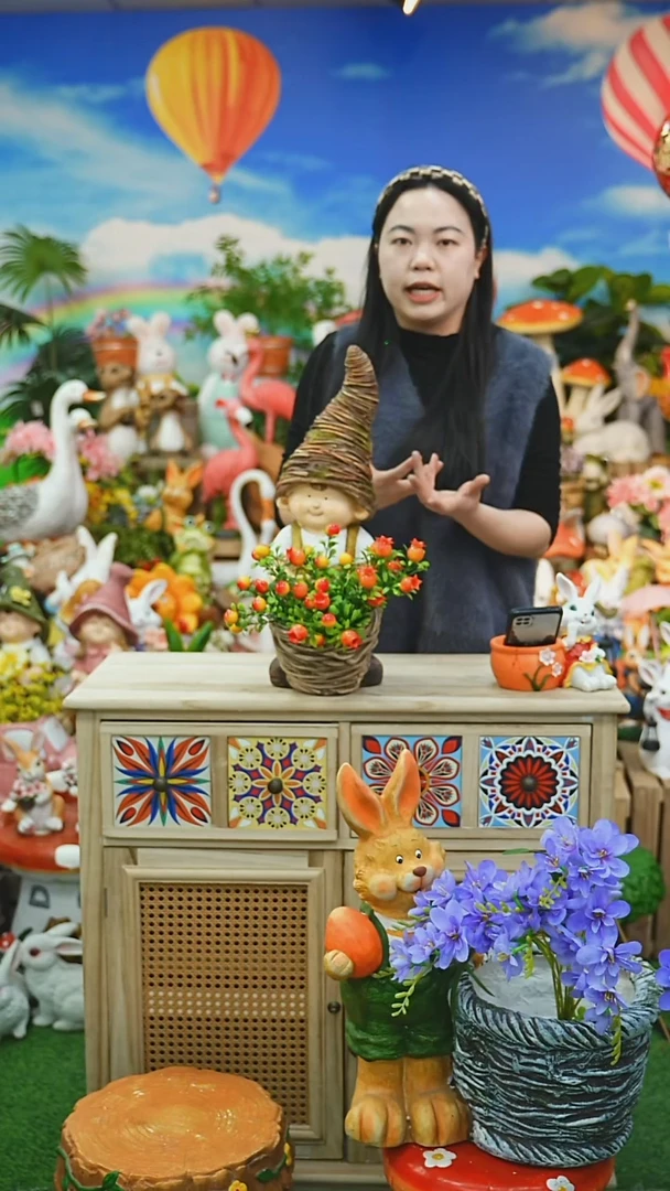 【闪购商品】红陶花园庭院摆件&00&