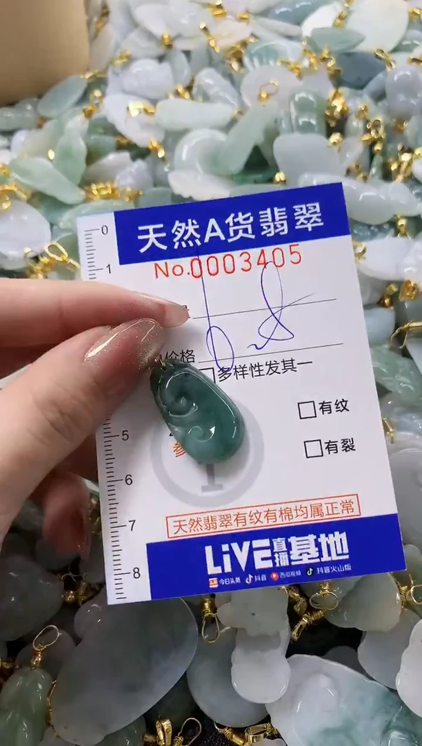 颈饰未镶嵌翡翠天然A货翡翠