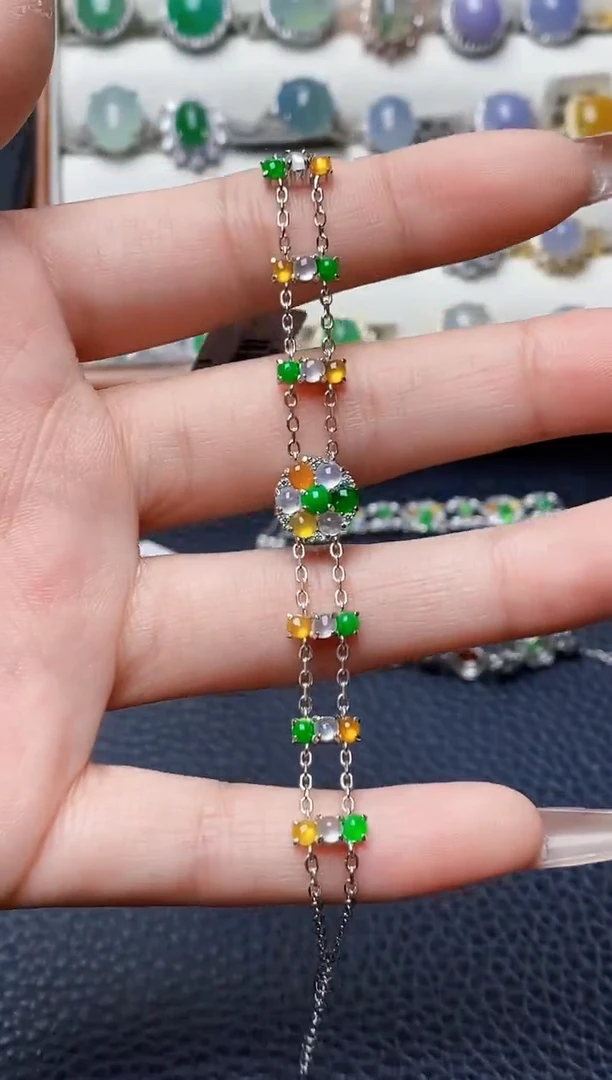 银S925镶嵌戒指翡翠2874