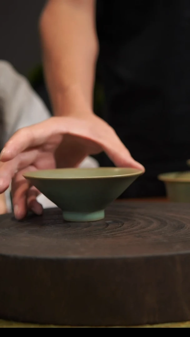 杯子斗笠杯 汝州原产地  原矿老釉