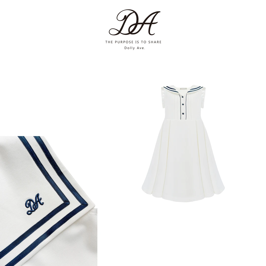 【现货】DollyAve 「黑标系列」定制水润面膜优可丝学院风女童连衣裙