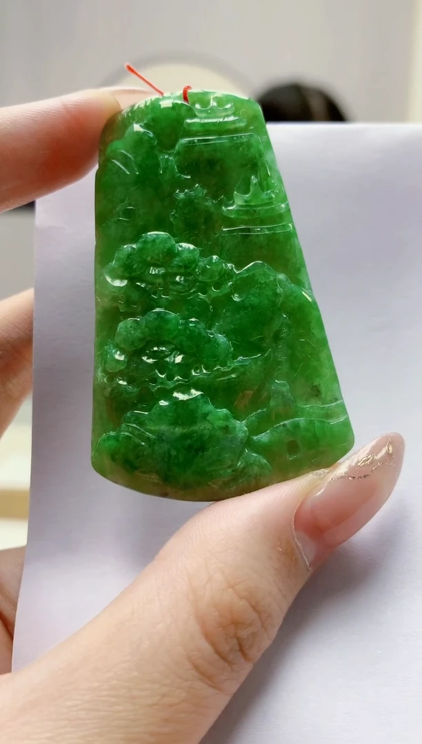 未镶嵌定制翡翠4812jw-毛货挂件52