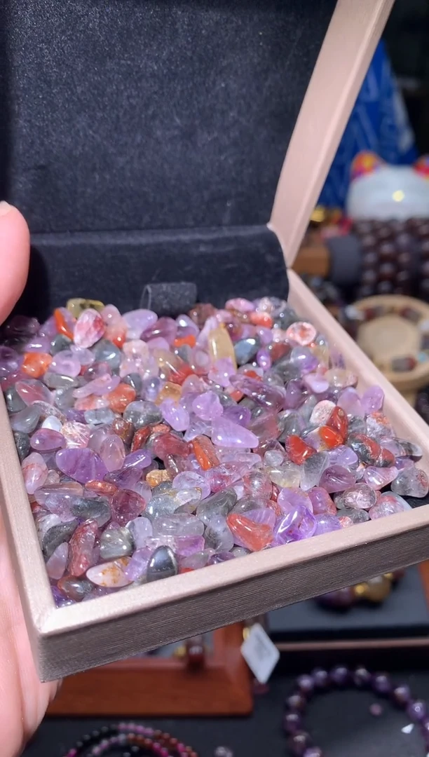 未镶嵌珠宝半成品水晶极光23原石