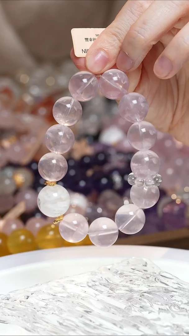 未镶嵌手串水晶粉水晶手串·MM0026JAN021L386