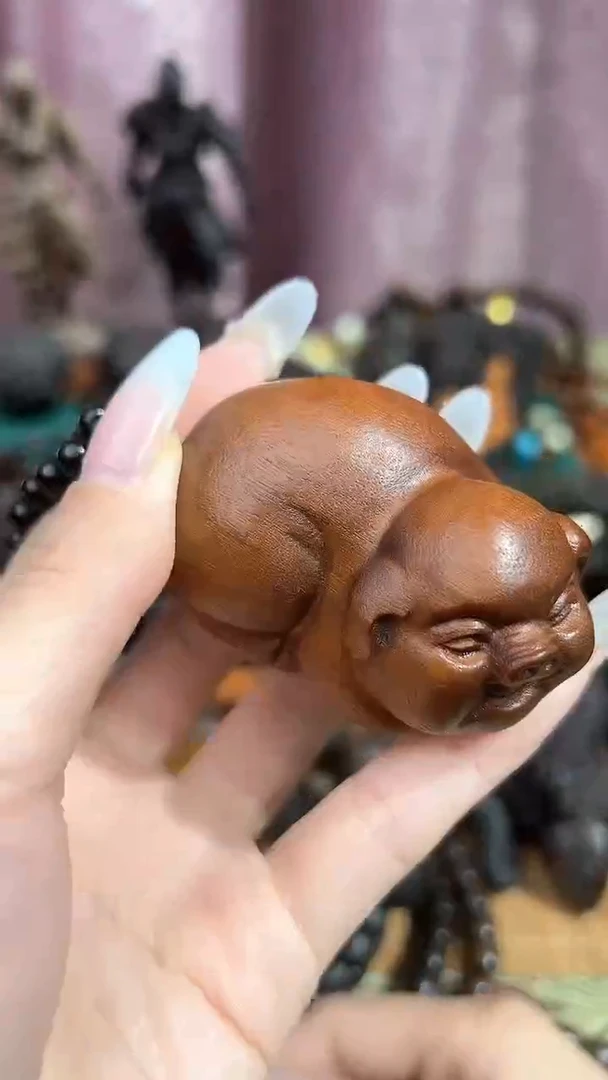 【闪购商品】贡木库存小福猪手把件9.99