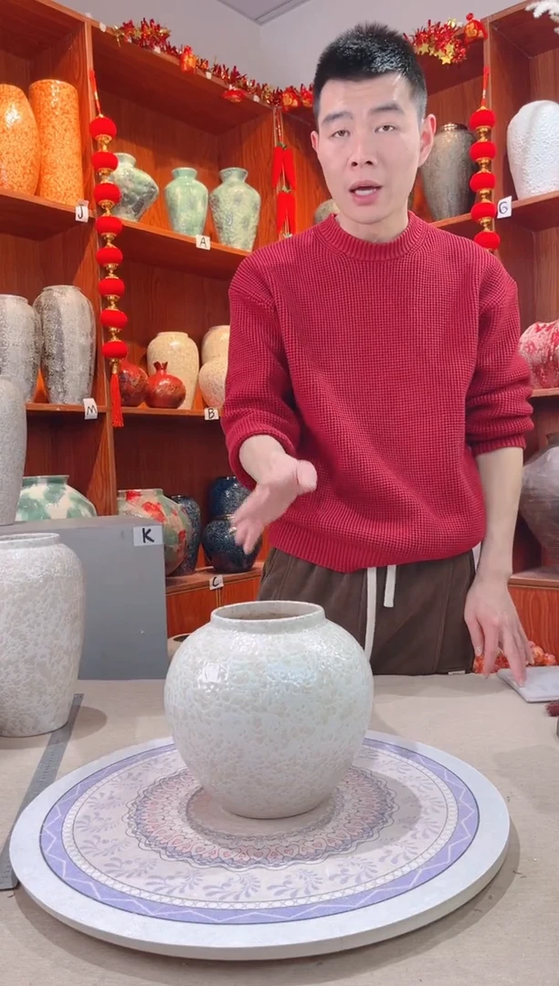 【闪购商品】瓶茶白小号  陶瓷花瓶 无花