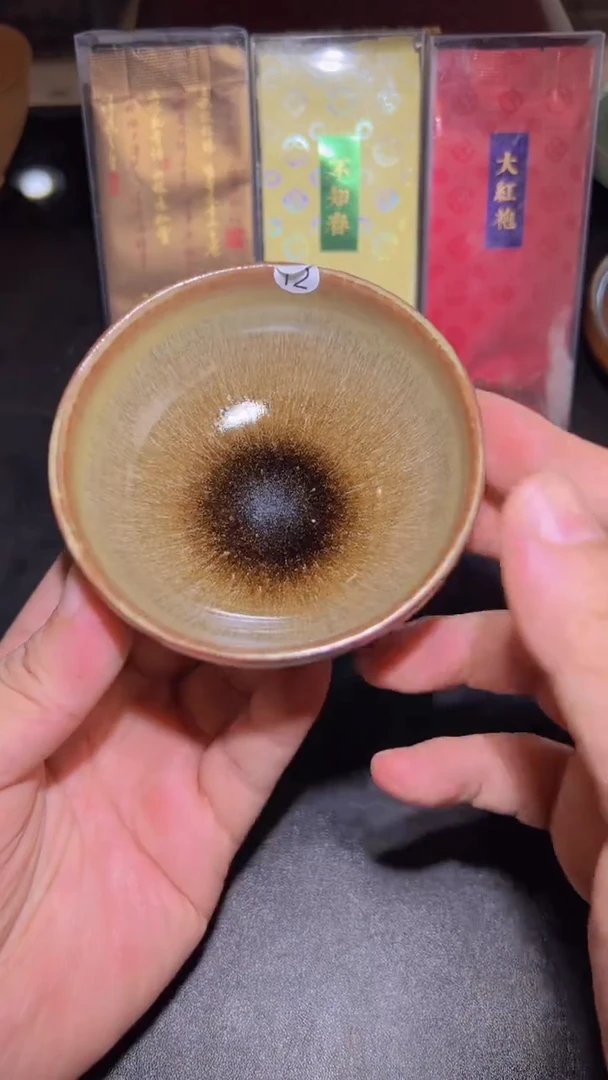 茶盏12柴烧建盏主人杯