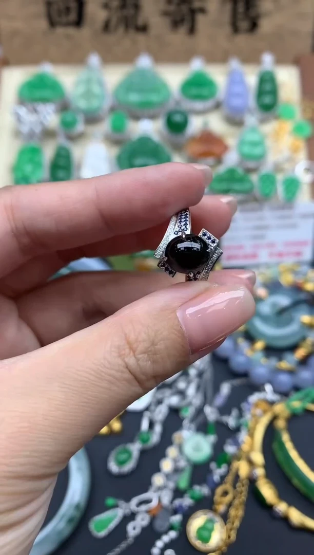 【闪购商品】翡翠戒指18K金镶嵌278-中国好珍宝