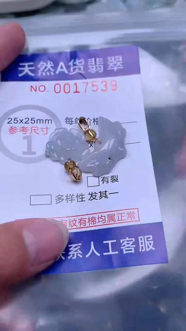 翡翠未镶嵌吊坠(不含链)1