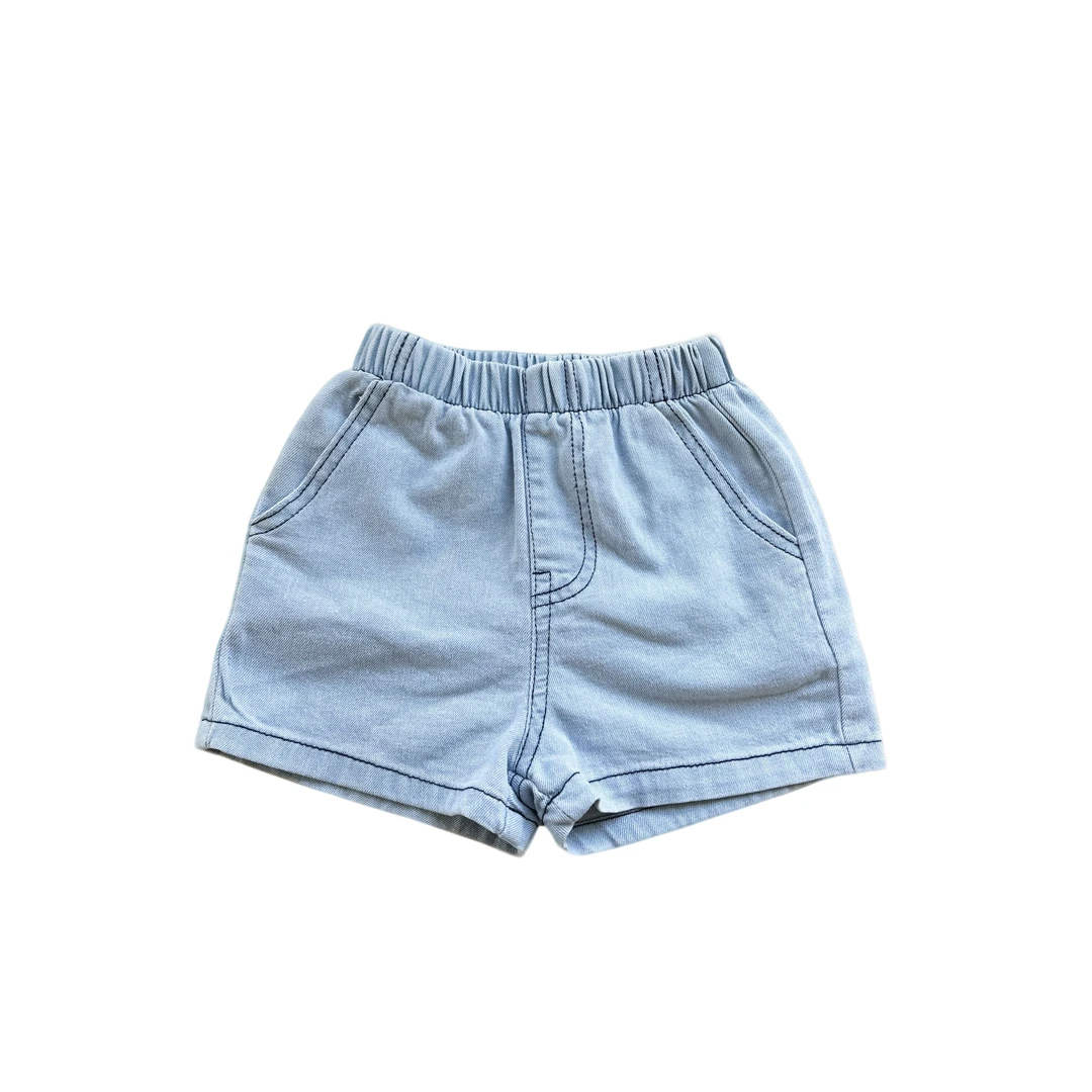 女童百搭洋气韩版中大童牛仔短裤夏款