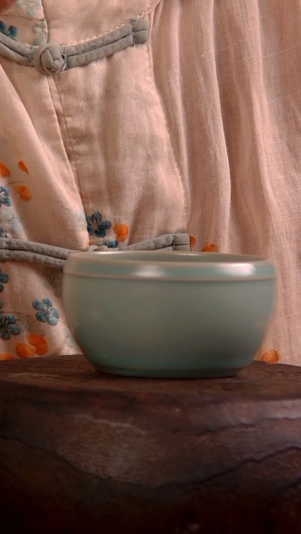 瓷片宝丰汝瓷 瓷源鼓腹缸杯