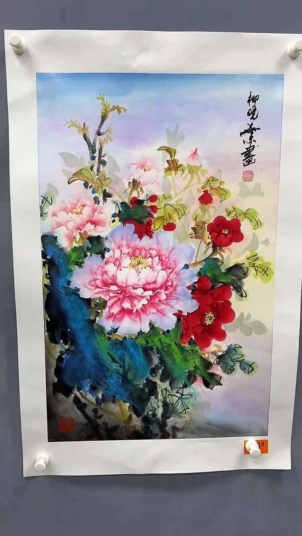 国画柳晓叶绘画2.7pc花鸟