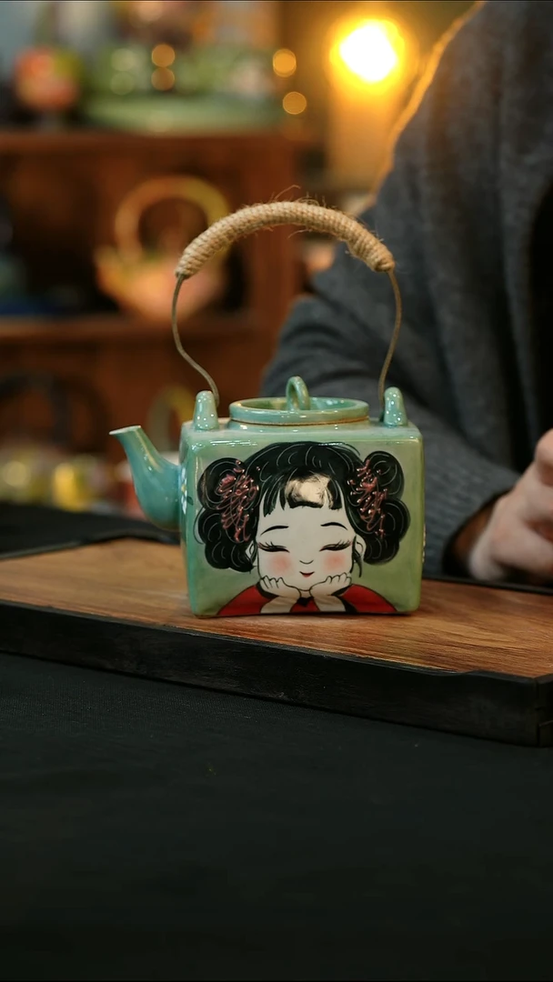 杯手绘心瓷陶瓷浮力