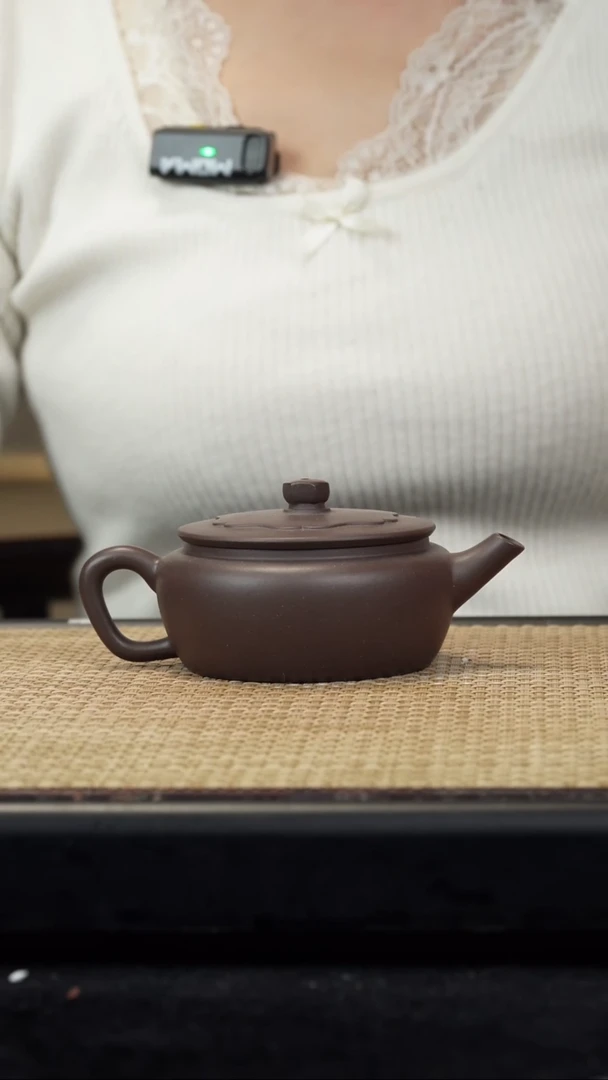 【闪购商品】紫砂茶壶紫泥莲花扁晨